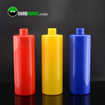 China Cosmetic Packaging Cylinder Plastic Cosmetic Bottles Press Cap Screen Printing for sale