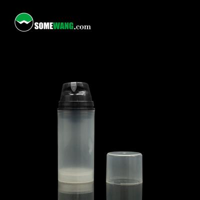 China 120ml PP Lontion Pump Empty Cosmetic Bottles Plastic Nature Color Over Molded for sale