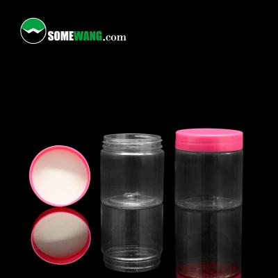 China Body Care Nature Color Plastic Cosmetic Jars With Screw Cap , All Size Customized for sale