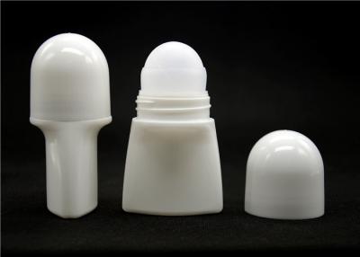 China Height 94mm 23g oblate plastic empty roll on deodorant bottles in White for sale