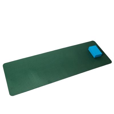 China Factory Price Custom Print Green Cheap Eco-Friendly Double Layer Rubber Non-Slip Rubber Eco-friendly Yoga Mat Factory Manufacturer Eco-friendly Yoga Mat for sale