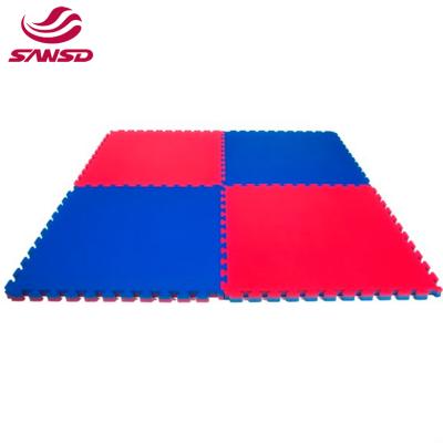 China Large Size Eva Thick Mat Taekwondo 2cm Soft Martial Foam Reversible Reversible Training Anti-Slip Mat for sale