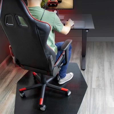 China Non-slip Customizable Wholesale Custom Anti-skid Desk Pad Chair Battle Gaming Chair Hexagonal Mat for sale