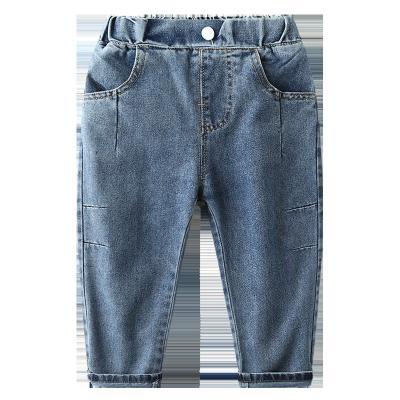 China 2021 Wholesale Fashion Kids Denim Pants Boys Harem Boutique Windproof New Pants Solid Toddler Jeans Loungewear Boys Jeans for sale