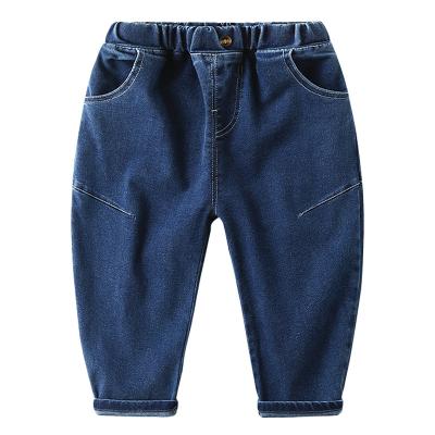 China 2021 Wholesale New Boutique Fashion Kids Denim Pants Boys&Girls Harem Windproof Pants Jeans Solid Loungewear for sale