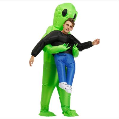 China Sports Christmas Costume Party Ghost Embrace Person Halloween Performance Costume Inflatable Costume for sale