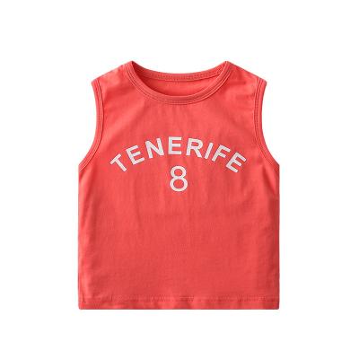 China QUICK DRY cool dyed simple kids boy summer vest cotton sleeveless kids vest for sale