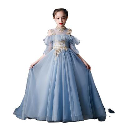 China 2022 Washable Light and Luxurious Girl's Dresses Fashion Sequin Elegant Tulle Prom Dress Fairy Wiping Trimming Dresses for sale