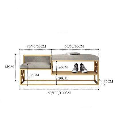 China Shoe Rack With New Wholesale Portable Modern Folding Door Upholstered Sofa Stool Storage Shoes Rack For Home for sale