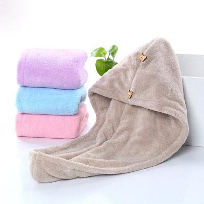 China Double Layers Thickness Microfiber Hair Drying Towel QUICK DRY Extra Quick Drying for sale