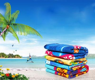 China China Factory Eco-friendly QUICK DRY Microfiber Printed Beach Towel Wholesale for sale