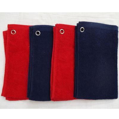 China Wholesale Logo Embroidered Golf Sports Hand QUICK DRY Towel with a Hook for sale