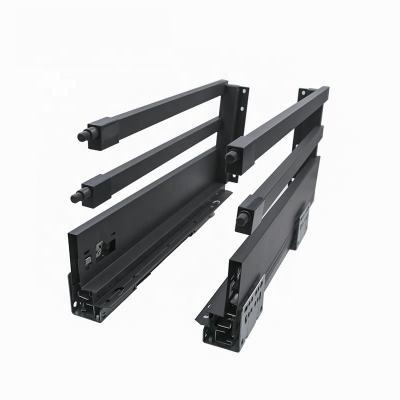 China Factory price modern heavy duty soft closing metal box undermount thin drawer slide for furniture hardware for sale