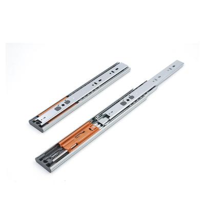 China Modern No Handle Push To Open Soft Narrow Ball Bearing Drawer Slide Runner For Office Cabinets DB4515F for sale