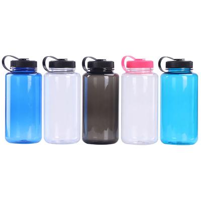 China New Arrival Viable 1000ML Home Drinking Clear Plastic Water Bottle Sports Water Bottle Travel Wide Plastic Bottle for sale