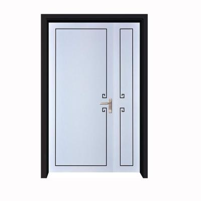 China Factory Waterproof White Rustic Rolling Residential Modern Design Welded Metal Door 1 for sale