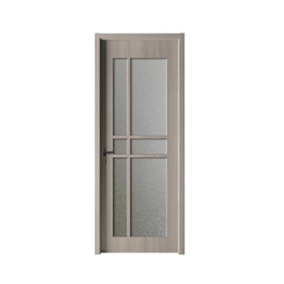 China Waterproof European Style MDF Designs Veneer A Wooden Door With Glass for sale