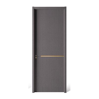 China Home interior use sound insulation 2022 bedroom HT-X912 wpc wooden door for sale