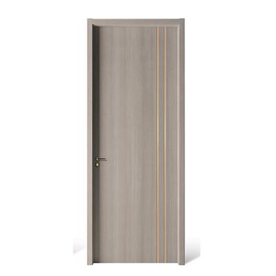 China 2022 Modern New Design Sound Insulation Waterproof Interior Wpc Door for sale