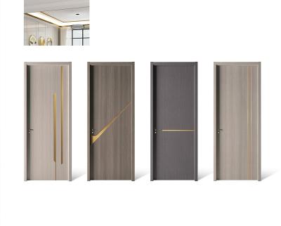 China Sound Insulation Flush Door Interior Waterproof Laminated Door Wpc Door for sale