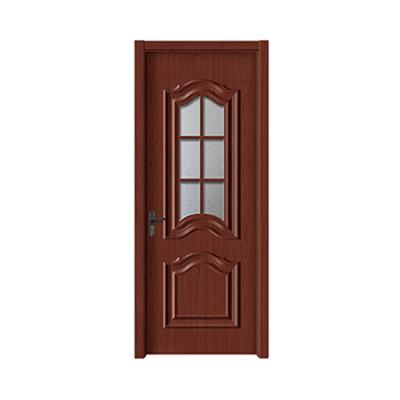 China Newest sale wood panel wpc kitchen interior waterproof frosted bathroom glass door for sale