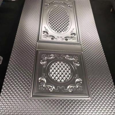 China Hot Sale Stamped Design Steel Door Skin Waterproof For Metal Door Skin for sale