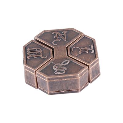 China Educational Toy Puzzle brain teaser puzzle metal pin to unlock 3D jigsaw puzzle for sale