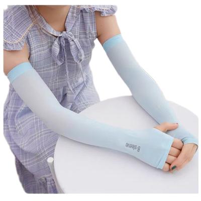 China Hot Selling Breathable Cheap Custom Protection Ice Silk Cooling Sleeves Use Ice Silk Cloth Sleeves Ice Sleeve for sale