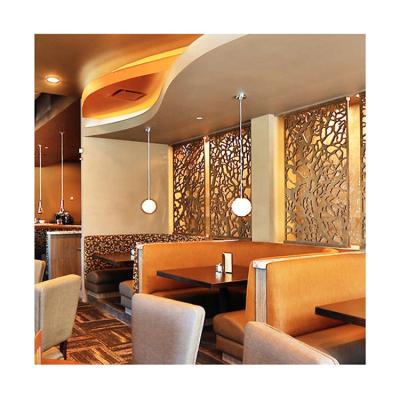 China American Style Laser Cut Metal Panel Room Divider Decorated Decorative Metal Panels Interior Wall Panel for sale