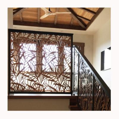 China American style laser cut metal panel fence for stair-decorated metal panels, decorative metal fences for sale