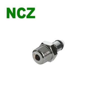 China Stainless Steel Male Thread Print Outlets Fast Fitting Path 1/4 Thread Valve Through Water Cooling System Outdoor Medical Equipment Valve/No for sale