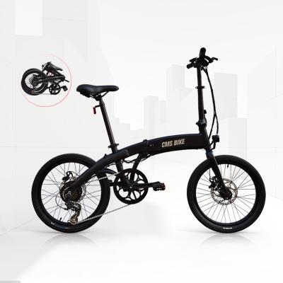 China Aluminum alloy 20 inch folding electric bicycle mountain bike battery electric bicycle front loaded MTB ebike electric bicycle for sale