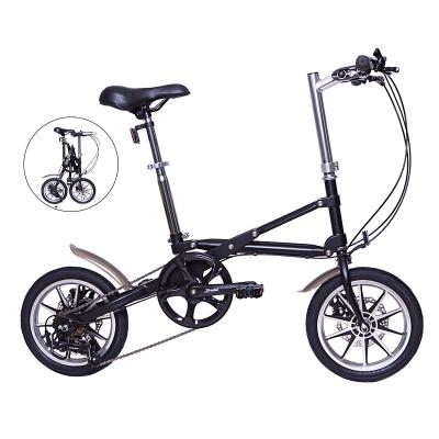 China Aluminum alloy 36v 14 inch lithium battery folding popular electric bicycle 36V8AH electric folding bike for sale