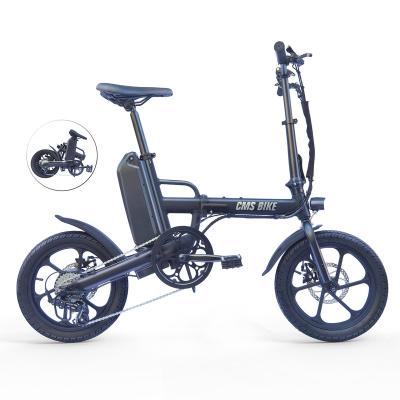 China 16 Inch Aluminum Alloy Folding Electric Folding Electric Bicycle Bike Eu Warehouse 36V13AH for sale