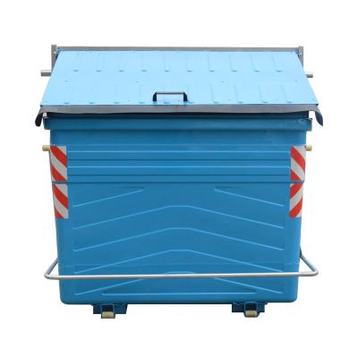 China Rolling Type Cover Rolling Type 3200l Industrial Galvanized Automatic Compression Trash Can Multifunctional Bin With Trash Compactor for sale