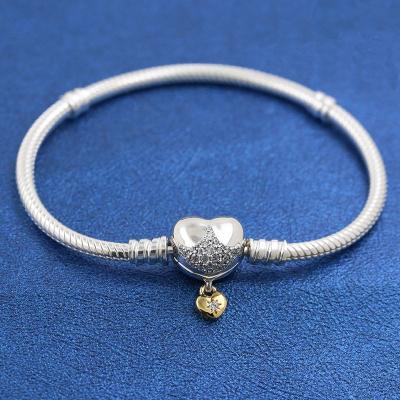 China 2022 New CLASSIC Women's Fashion Jewelry Pulsera S925 Sterling Silver original pandoraer charm bracelet for sale