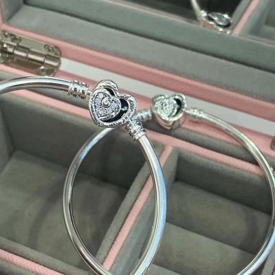 China 2022 CLASSIC New High Quality Fine BRI S925 Sterling Silver Original Matchable Pandoraer Charm Bracelet for sale