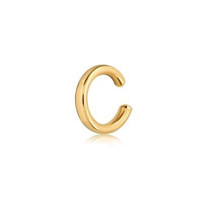 China CLASSIC Yadoo Vermeil Jewelry Fashion Design 925 Sterling Silver 18k Gold Plated Women Trend Simple Cuff Earrings Wholesale for sale