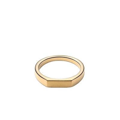 China CLASSIQUE Yadoo Vermeil Jewelry S925 Sterling Silver 18k Gold Plated Men Trend Geo Minimalist Thin Ring for sale