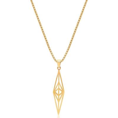 China Yadoo Vermeil CLASSIC Jewelry S925 Sterling Silver 18k Gold Plated Mens Lucky Elysium Necklace for sale