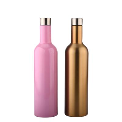 China Sustainable Good Quality Insulated Wine Bottle Hot Selling Stainless Steel 25oz Safe And Reliable Bottle for sale