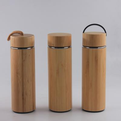 China Business Outdoor Travel Custom Steel Bamboo Tumbler Insulated Thermal Vacuum Flasks for sale