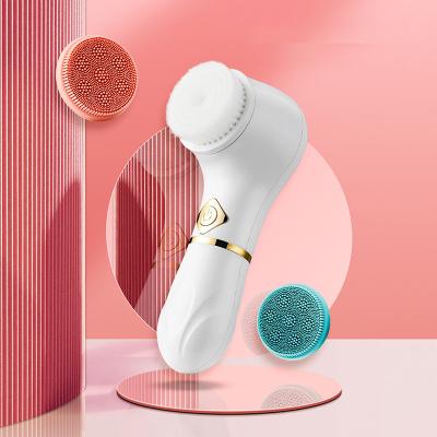 China Facebrush DEEP CLEANING Facial Cleansing Brush Exfoliating Spinning Brush Massager Remover Electric Face Brush Detergent for sale