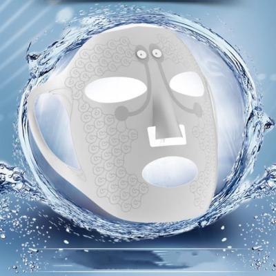 China Skin Tightening Professional Silicone EMS Led Line V Shape Face Massage Mask Micro Current Facial Electric Magnet EMS Massager for sale