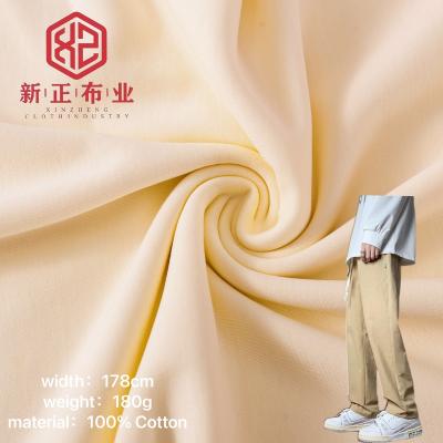 China Double Sided Limit Discounts Elastic Adhesive 100% Cotton Double Sided Liquid Ammonia Cotton Knit Rib Fabric for sale