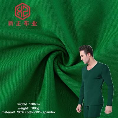 China Fashion 90% Cotton 10% Spandex Anti Static Single Jersey Sailuo Knitted Dyed Cotton Polyester Fabric for sale