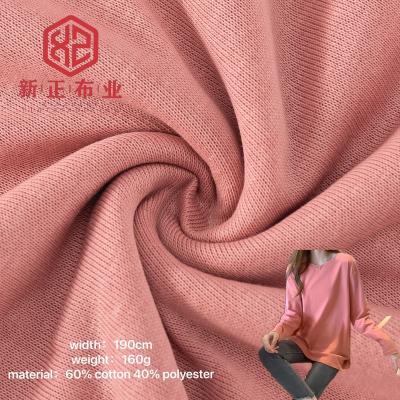 China Double-sided multi-color brushed cotton fabric 66% cotton 34% polyester sports cotton polyester fabric can be used for sports suits. for sale