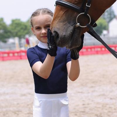 China 2021 Children's Long Sleeve Anti-UV T-shirt Kids Equestrian Shirt Kids Riding Apparel Tops for sale