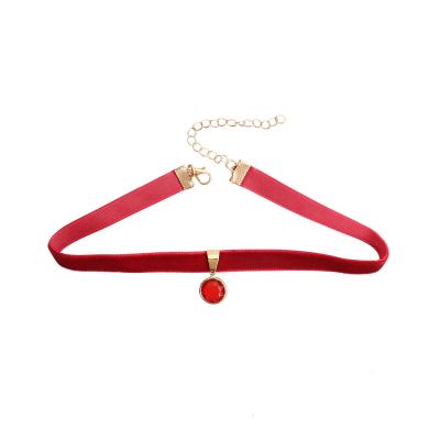 China Other Other Red Hot Sexy Collar Velvet Shorts Clavicle Chain Necklace Accessories for sale