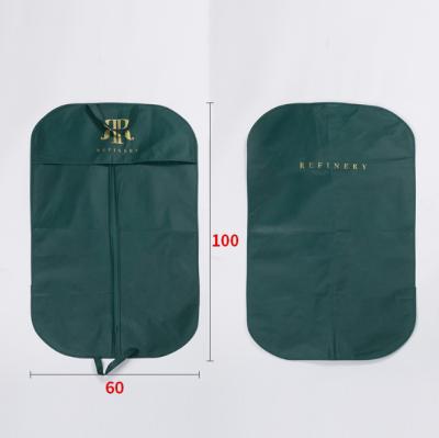 China Custom Custom Made Eco-Friendly Fashion Designer Garment Suit Cover Green Eco-Friendly Bag for sale